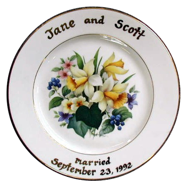 Wedding Gift Anniversary Plates